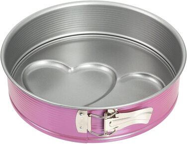 Форма для випічки Zenker Backform, серцеподібна, з антипригарним покриттям, рожева, 1 шт.