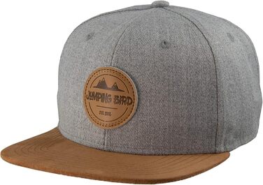 Кепка бейсболка Jumping Bird для чоловіків • Зручна snapback кепка для активного відпочинку • Регульований розмір, легко миється, світло-сіра