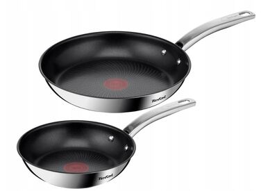 Набір сковорідок TEFAL Intuition Inox 20/26 см, 2 предмети, для індукційних плит, B817S255