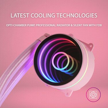 Система водяного охолодження Mars Gaming ML-ONE120 Rosa для CPU, 200W, RGB, тиха вентиляція