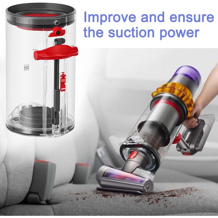 Контейнер для пилу Dyson V12 Detect Slim/ V10 Digital Slim, замінна частина, аксесуар, артикул 965272-01, сумісний з V11/V15
