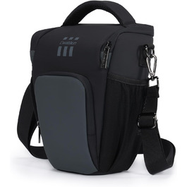 Чохол для цифрової камери Cwatcun, сумісний з Canon/Nikon, з швидким доступом, легкий, чорний (L)