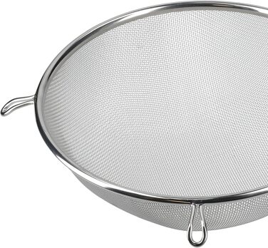 Сіточне кухонне сито KitchenCraft з нержавіючої сталі, кругле, дрібносітчасте, 25 см