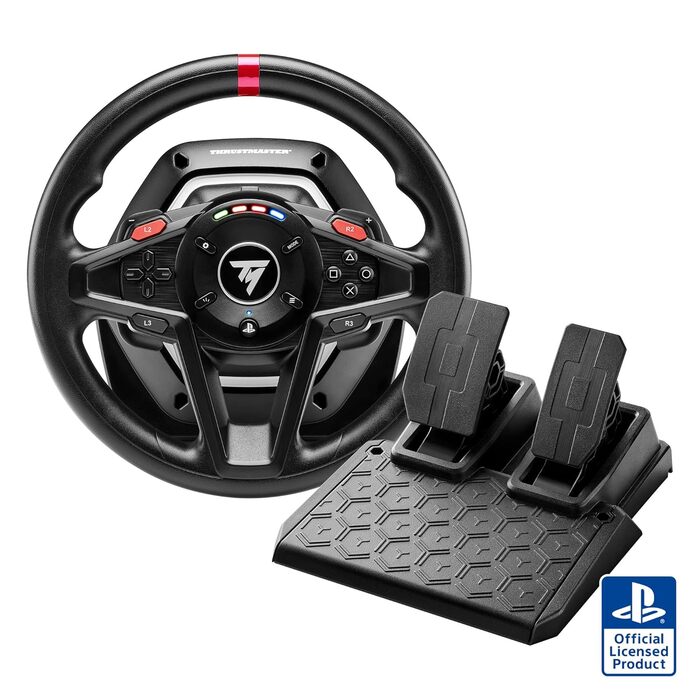 Рульове колесо Thrustmaster T128 з Force Feedback та магнітними педалями, сумісне з PlayStation 5, PlayStation 4 та PC