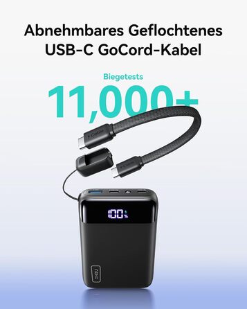 Power Bank INIU 20000mAh з швидкою зарядкою 22.5W, USB-C, для iPhone, Samsung, AirPods, iPad - зовнішній акумулятор для подорожей та кемпінгу