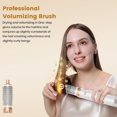 Набір для укладки волосся 6 в 1: фен-щітка, плойка, випрямляч, термощітка, фен, локони. 110000 об/хв.