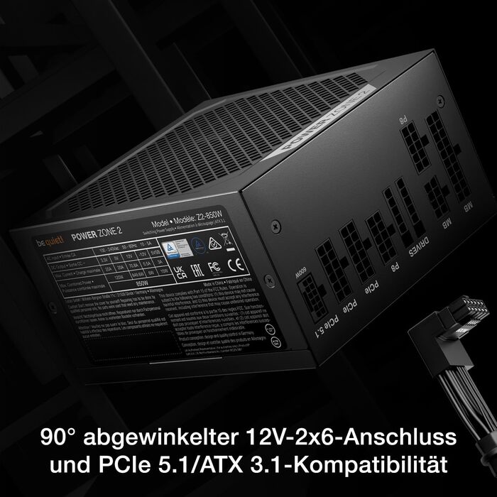 Блок живлення для ПК be quiet! Power Zone 2 850W, 80 Plus та Cybenetics Platinum