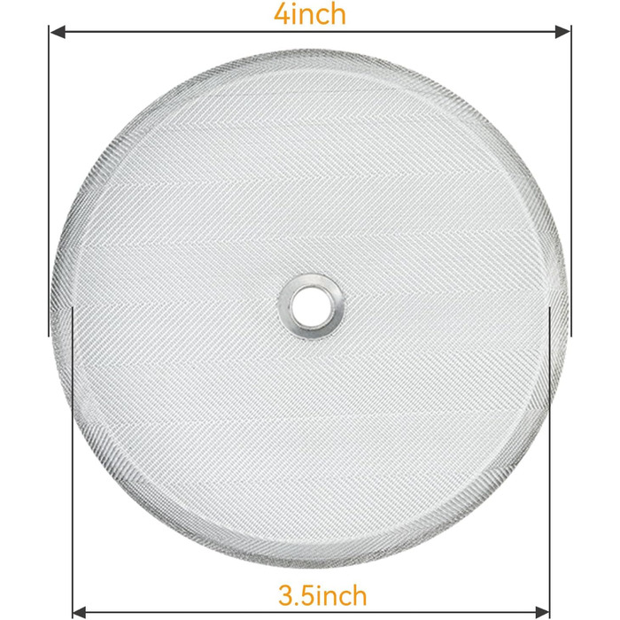 8-Piece Stainless Steel Replacement Parts Set for French Presses, 6 Pieces, 10.2 cm, Universal Filter with Spiral and Cross Disc, for 963g / 9.75 inch wide Coffee Press