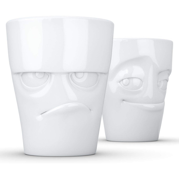 Fiftyeight TV Mug Set, 2-Piece Set, Mischievous/Grumpy, Porcelain, White, 350 ml, T012701