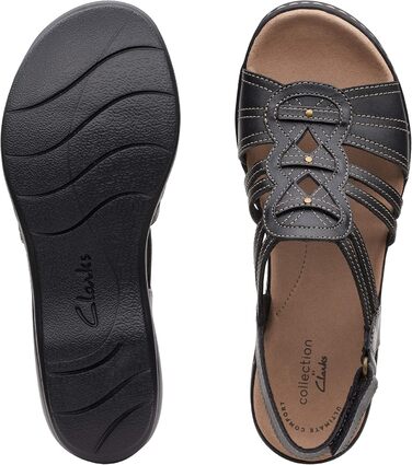 Сндалі Clarks Leisa Janna жіночі шкіряні чорні 40.5 EU