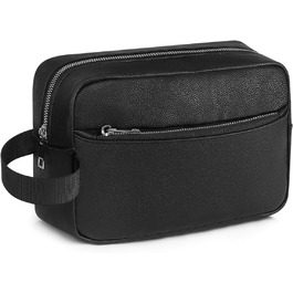 Чоловіча/Жіноча дорожня косметичка, валізка, сумка для туалетних аксесуарів 24x14x7 см (Чорний)