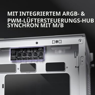 Корпус для ПК Antec Flux Midi Tower, чорний/білий, Gaming Case