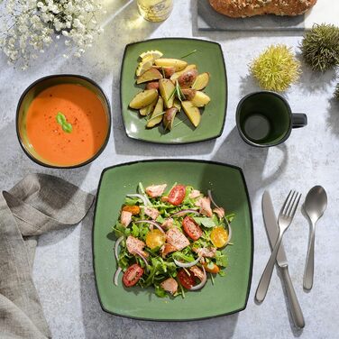 Набір посуду Gibson Soho Square, зелений, 99811.16R