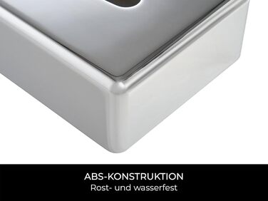 Кришка для серветок прямокутної форми Corby (Devon / TBC0002) срібляного кольору