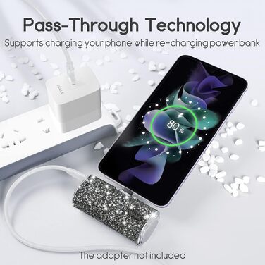 Power Bank iWALK 4500mAh USB-C: Швидка зарядка для iPhone, Samsung, Google Pixel, OnePlus (чорний)