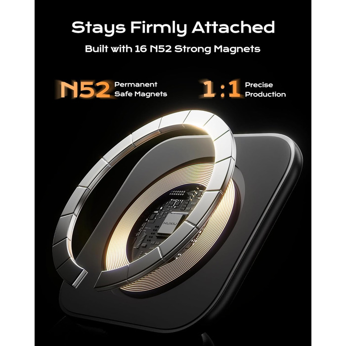 Бездротова зарядка 3-в-1 KU XIU X40 Turbo Qi2.2 25W для iPhone 15/14/13/12, Apple Watch, AirPods, з адаптером GaN 45W, сіра