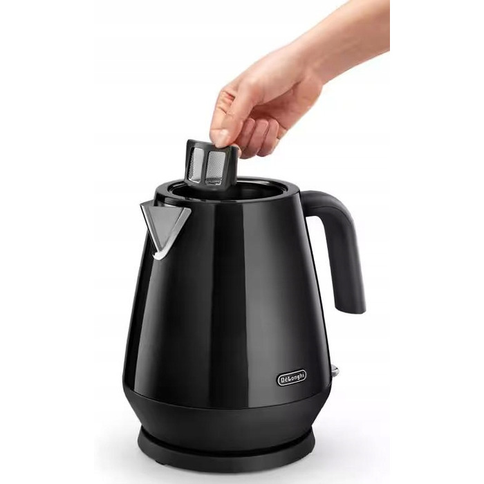Електричний чайник De'Longhi KBY2001 BK, 2200 Вт, 1,7 л, чорний