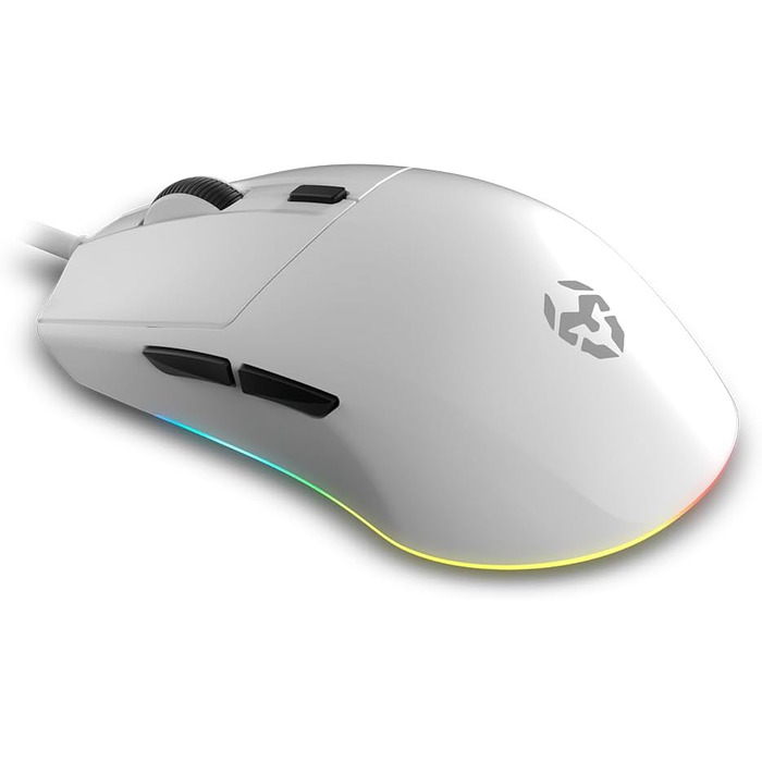 KROM Kabala – Бездротовий ігровий набір з мембранної клавіатури RGB Rainbow, 6 антибліндів, оптична миша 800-4800 DPI, іспанська розкладка, сумісний з ПК, чорний (Klass Spanish)