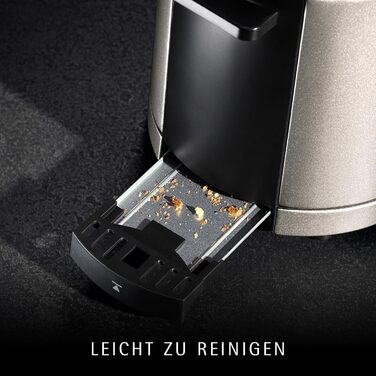 Тостер WMF Lono Silk з нержавіючої сталі, 2 слоти, XXL-насадка для бургерів, 7 рівнів підсмажування, LED-дисплей, широкі слоти, висувна кришка для крихт, анти-відбитки, 900 Вт