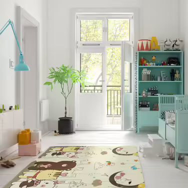 Складаний ігровий килимок Relaxdays з мотивами тварин