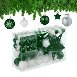 Relaxdays Set of 101 Christmas Baubles