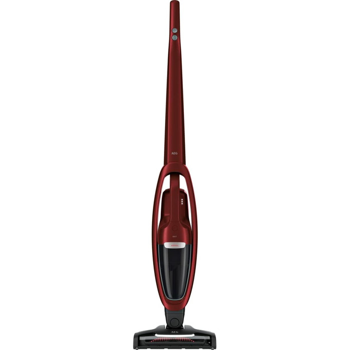 AEG QX7-1ULTAN 2in1 Cordless Vacuum Cleaner / Slim Design / Power-Soft Roller + Multi-Surface Nozzle / Hard Floors & Carpets / Up to 50 min Run Time / 21.6V / Includes Pet Hair Nozzle and Accessories / Freestanding / Red 2021 Model 21.6V With Soft Roller