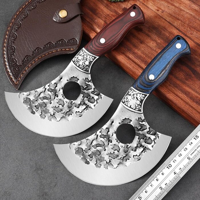 Японський ніж для обробки м'яса Doklasu, 10 см, ручна робота, сталь 5Cr15MoV, з піхвою