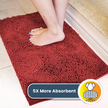 Килимок для дому Muddy Mat® Super Absorbent, мікрофібра, швидковисихаючий, антиковзний, 19'x30' (91x183 см)