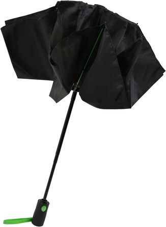 Чорно-зелений парасолька-тростина з великим куполом 106 см з фібергласу