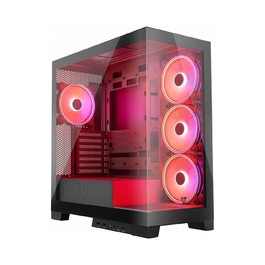 Корпус для комп'ютера Modecom Volcano Space Apex ARGB ATX MIDI 4x140мм, Чорний