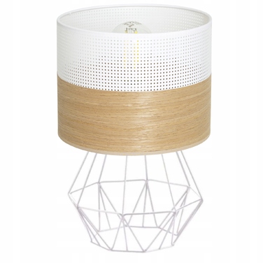 Настільна нічна лампа з ажурним абажуром 