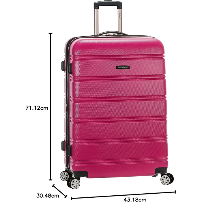 Чемодан для велосипеда Rockland Melbourne Hardside, розширюваний, 2 шт (20'/28'), Magenta