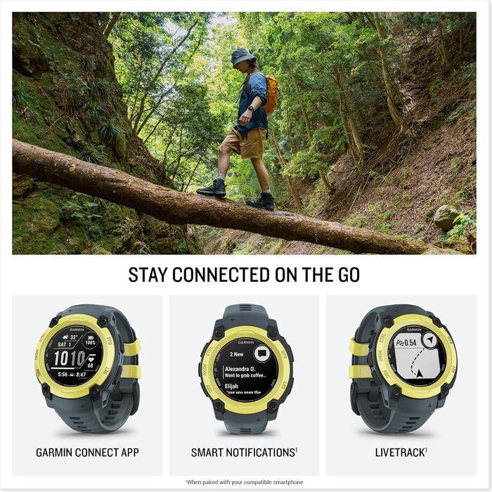 Розумний годинник Garmin Instinct E 40 мм – GPS, Multisport, 60+ спортивні додатки, до 14 днів роботи від акумулятора, Electric Lime/Twilight