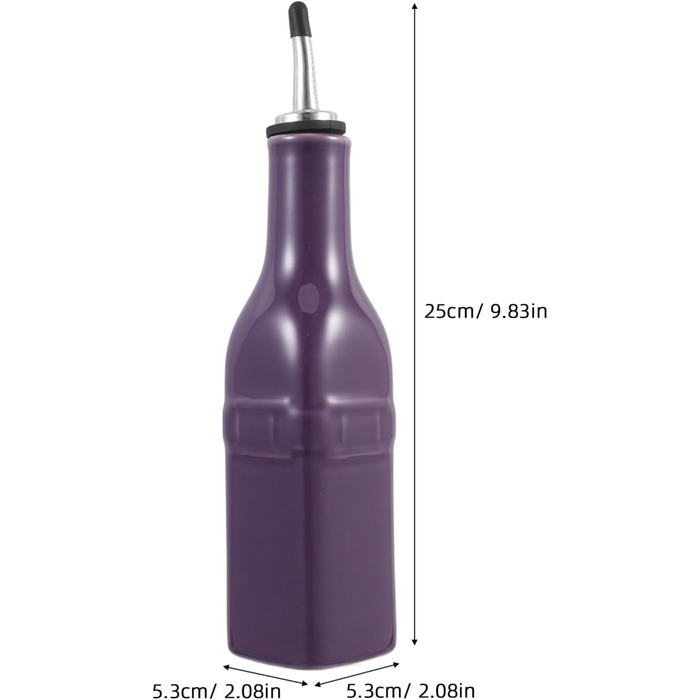 3 Ceramic Oil Can Oil Sprayer for Cooking Pour Spout Olive Oil Bottle Essential Oils for Diffusers for Home Bottles Olive Oil Spray Olive Oil Dispenser Rapeseed Oil Oils Violet