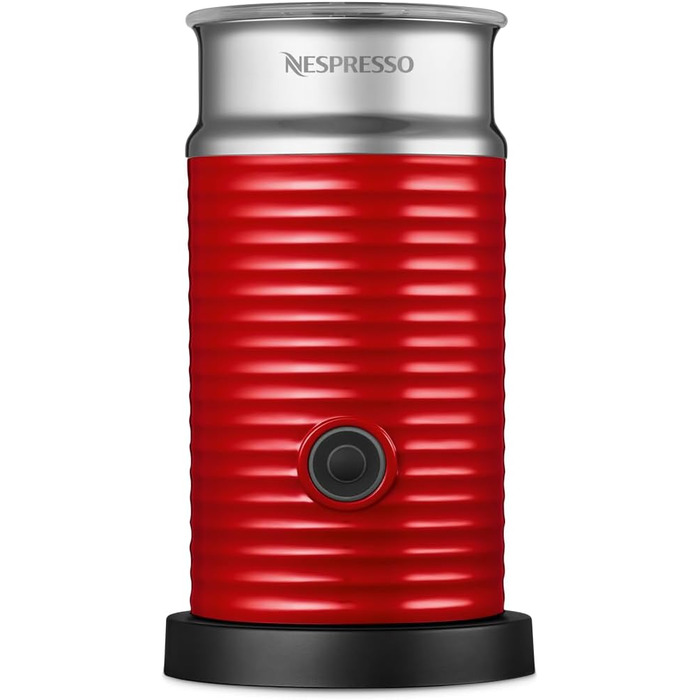 Nespresso Aeroccino 3: Електричний спінювач молока, червоний (120 мл піни, 240 мл гарячого молока)