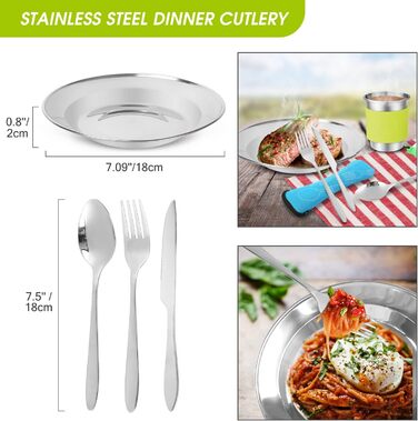 Odoland Camping Cookware Set - 6 Person Outdoor Cooking Set for Backpacking, Camping, and Picnics
