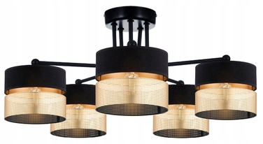 Підвісна лампа Elko-Lighting, чорно-золота, металева, 5xE27