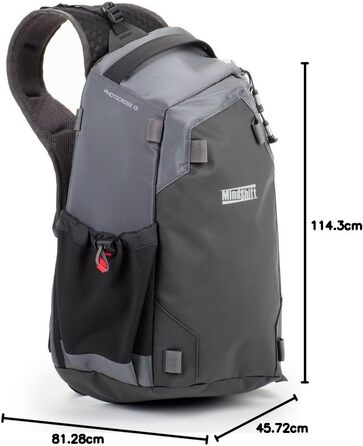 MindShift Photo Cross 13 Carbon Grau - фотосумка, 1.1 літра, сіра