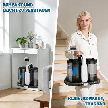 Пристрій для чищення м'яких меблів та килимів, 600W, 17kPa, миючий пилосос, з миючим засобом, компактний, для килимів, диванів, автомобільних сидінь та соф