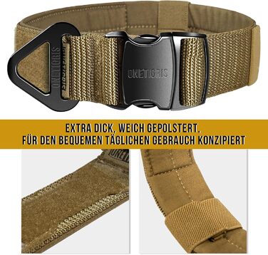 Нашийник для собак OneTigris X11: міцний нейлон, регульований, з м'якою підкладкою, металевий замок та світловідбиваючі елементи