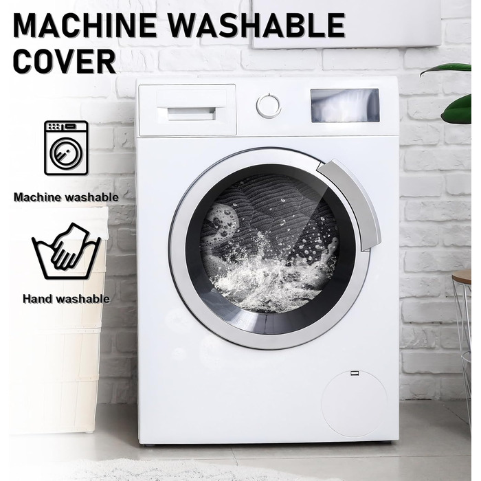 OKYUK Лежанка для собак, зручний коршок, диванчик для собак, чохол для дивана, ручне прання, неслизький, підходить для собак з довгою шерстю (темно-сірий, L 75 x B 75 x H 13 см) (90 x 90 x 10 см, Корд Темно-сірий)