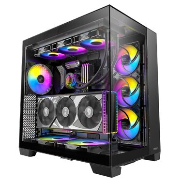Корпус для ПК GEH Antec C8 Wood Full Tower чорний (ARGB)