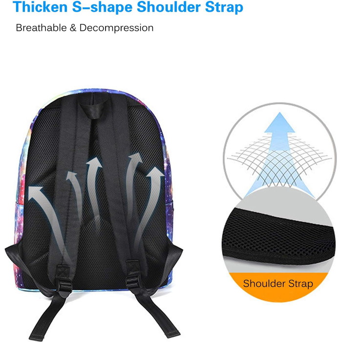 Шкільний рюкзак FANDARE Galaxy для хлопчиків та дівчаток з пеналом, 14