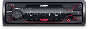 Автомагнітола Sony DSX-A410BT з Bluetooth, NFC, USB, AUX, підсвіткою, 4x55 Вт, гучний зв'язок, червона