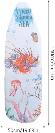 Балконний чохол для прасувальної дошки, бавовна, 140x50 см, для парогенератора