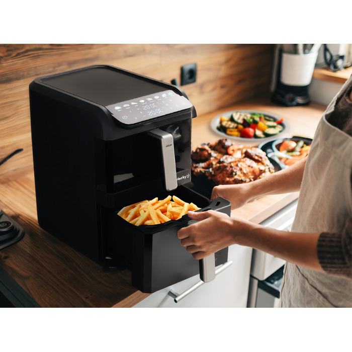 Аерофритюрниця вертикальна FR300 2700W, дві кошики, 10л