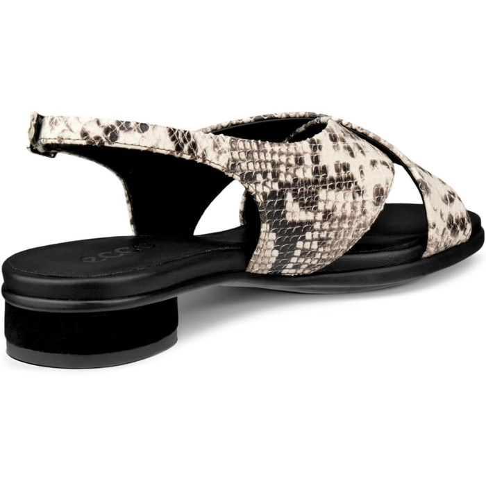Босоніжки жіночі ECCO Sculpted Alba 25 Slingback, 40-41 EU, темно-глиняний колір, принт під змію