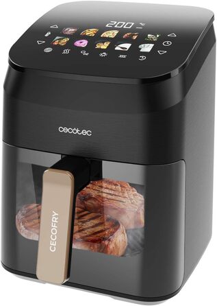 Фритюрниця Cecotec CecoFry Advance Double 9 л. Електрична, без масла, з цифровим керуванням, 2850 Вт, 2 кошики, PerfectCook
