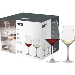 Набір келихів Schott Zwiesel Tulip 8 шт. (4 білих, 4 червоних), Tritan-кристал, Made in Germany