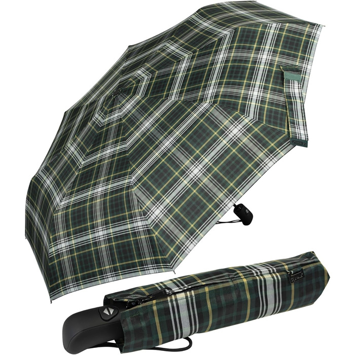 iX-brella First Class: Змінний колір при намоканні - дощовий парасолька (Квітковий принт, зелений)